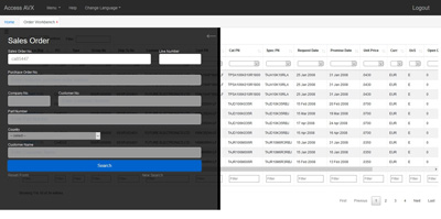 AVX portal screenshot