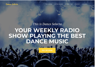 Dance Selecta website screenshot