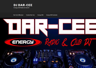 DJ Dar-Cee website screenshot