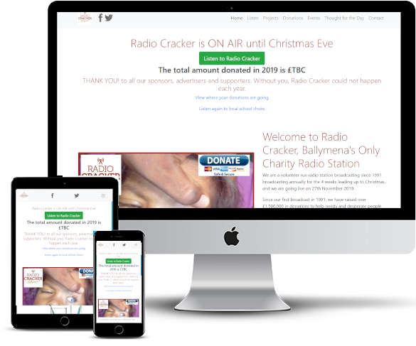 Radio Cracker website screenshot